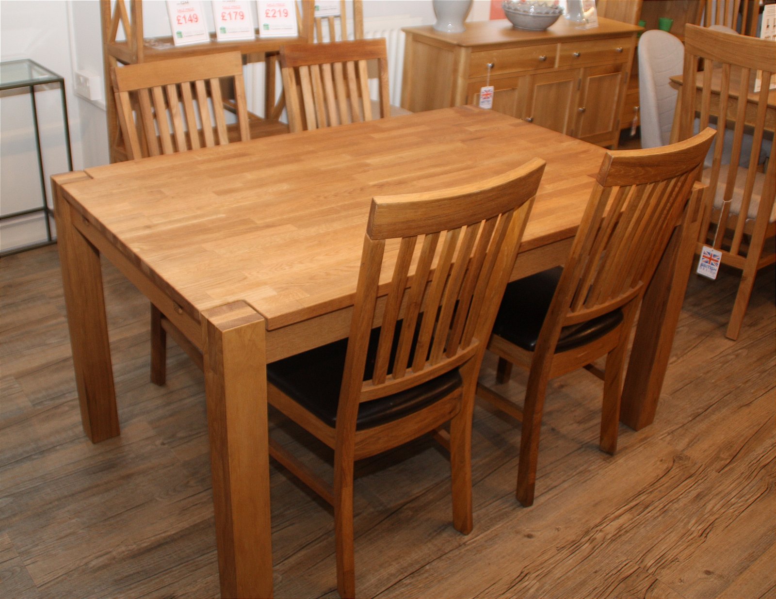 oak dining room table sale